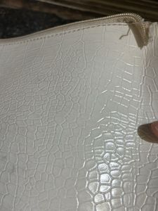 Stylish White Hobo Bag