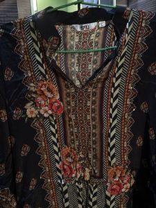 Elegant Kaftan Kurta with Palazzo Pants