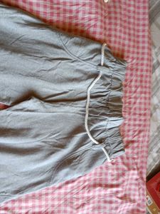 Gray Wide Leg Sweatpants