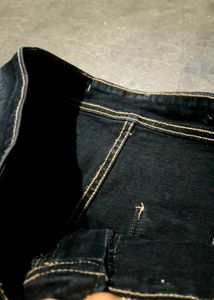 Dark Wash Cargo Jeans