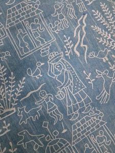 Light Blue Printed Kurta