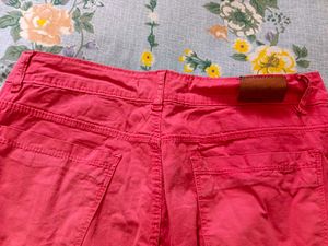 Coral Cargo Pants
