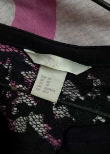 H&M Black Lace Top