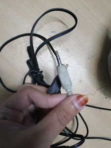 Black Wired Headphones mic philips