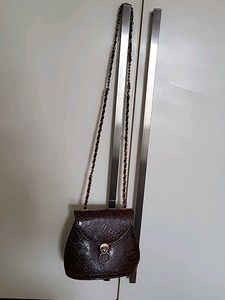 Vintage Embossed Small Shoulder Bag