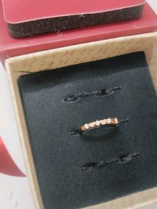 Rose Gold Heart Ring with Diamonds