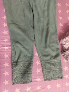 Sea Green Colour Nyra Three Piece Suit Set