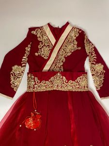 Maroon Embroidered Lehenga Choli