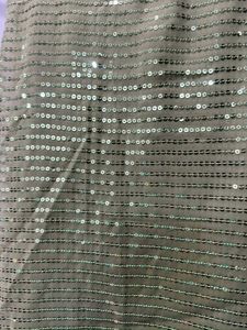 Sequins Green Saree with Blouse