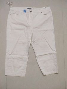 Imported White Capri Pant