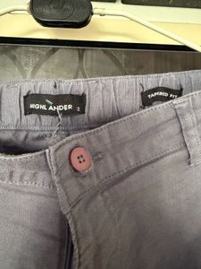 Men's Grey Casual Pants