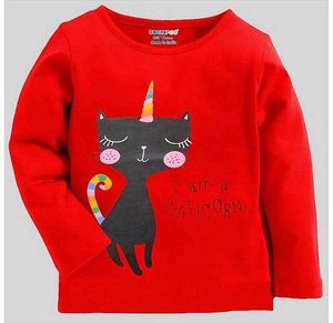 Red Catcorn Long Sleeve T-Shirt