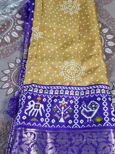 Elegant Bandhani Print Saree