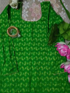 Green 💚 printed Kurtis For Women
