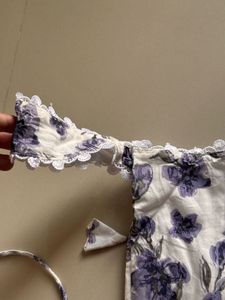 Floral Print Corset Top