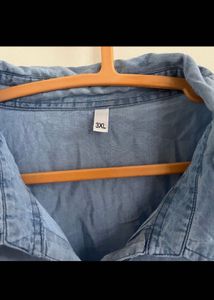 Light Blue Denim Shirt Dress