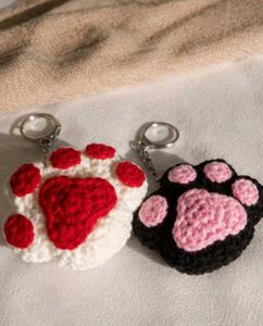 Cute crochet 🐾 keychain