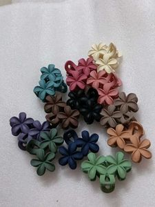 Cute Flower Hair Clips Set
