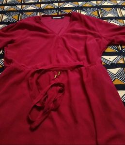 V-Neck  Tunic Top