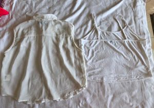 Chic Sleeveless Top.with inner