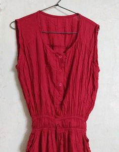 🎀Chic Red Sleeveless Jumpsuit🎀