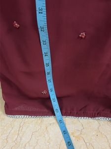 Embellished Maroon Kurta &amp; Pants
