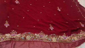 Zardozi 💯 🔥 Intricately Embroidered Silk Saree