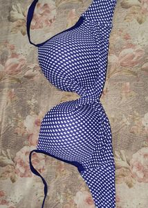 Tshirt Padded Bra Blue Colour