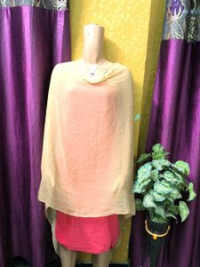 Elegant Beige Dupatta Nuda creamy
