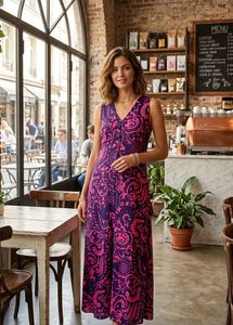 New Boho Paisley Print Sleeveless kurti