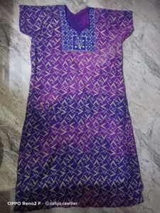 Purple Printed Nightgown