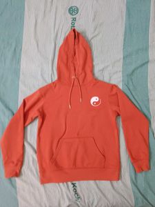 Orange Yin Yang Hoodie size(M)
