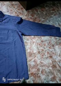 Patterned Blue Formal Shirt Size 40