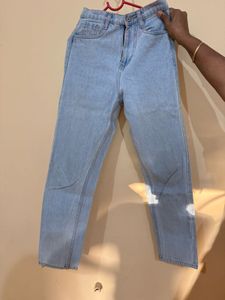Light Wash High-Waisted Jeans