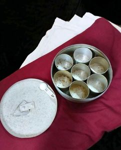 Rare Vintage Pure Aluminium masala box