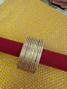 12 Set of Elegant Silver Bangles