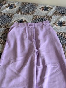 Lavender Wide Leg Trousers