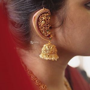 Trending Antique Gold Kanphool Earrings