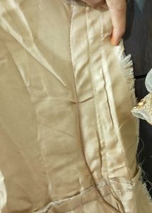 Embroidery work gown with designer sleeves