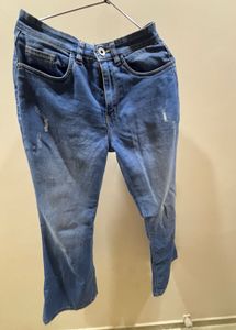 BOOTCUT Womens Blue Denim Jeans
