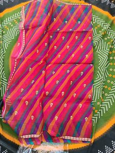 Gorgeous Pink &amp; Multicolor Embellished Saree