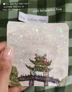 glitter holographic laminating film sheet adhesive