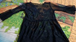 Black Stylish Net Top