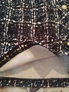 Chic Plaid  Tweed Mini Skirt