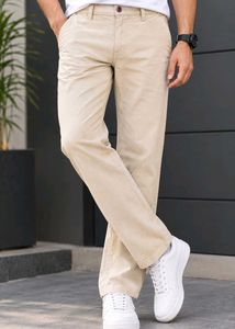 Men's Classic Cream Trouser Pant