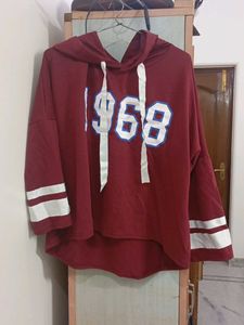 Maroon "1968" Hoodie Top
