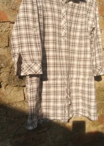 Plaid Tunic Shirt