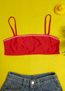 Red Brallete / Swim Top