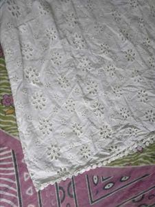 Chic White Eyelet Sleeveless Top