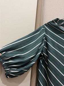 Stylish Striped Tie-Front Blouse
